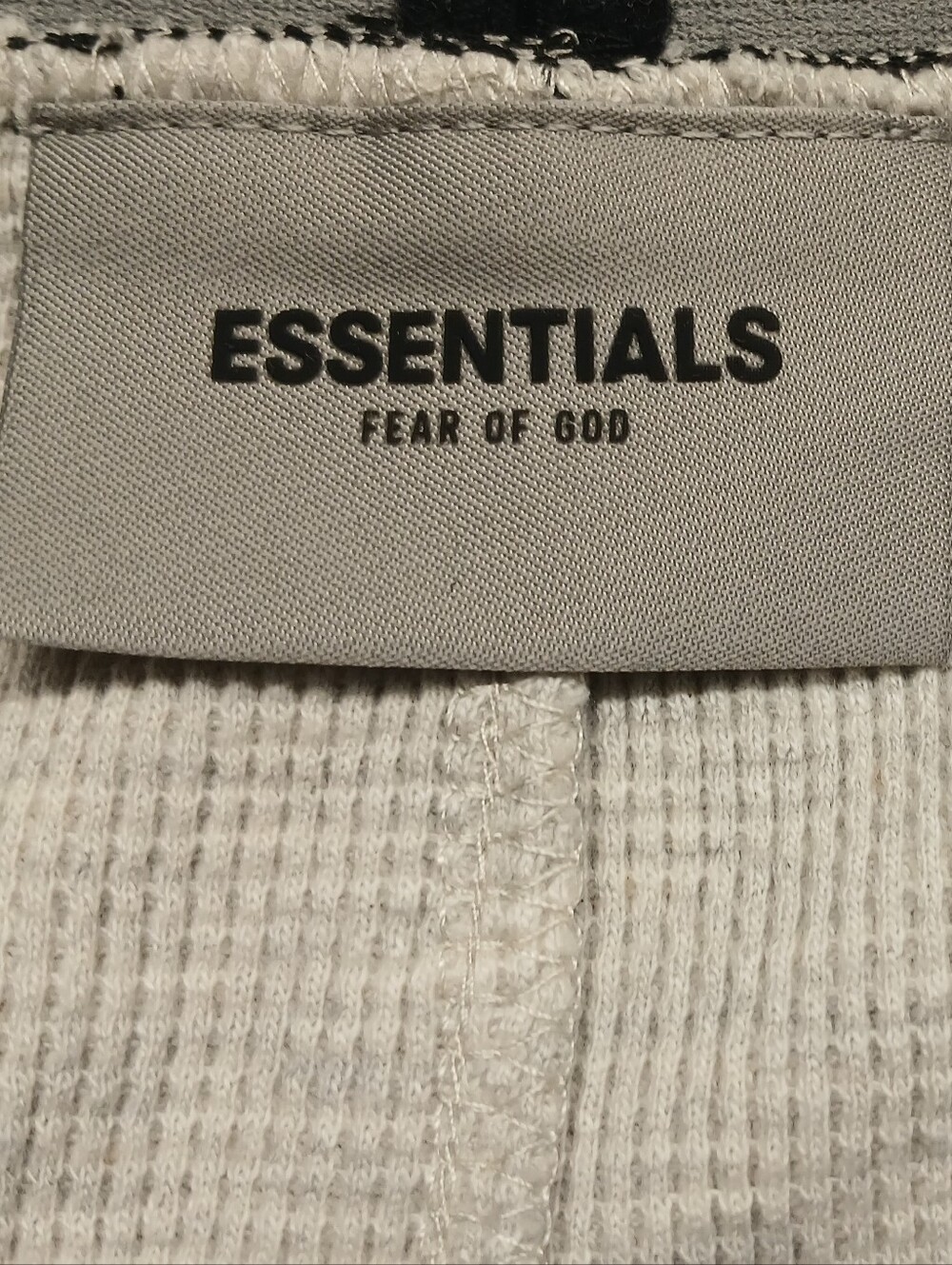 Essentials Fear Of God Cream Leggings with Black Waistband Large